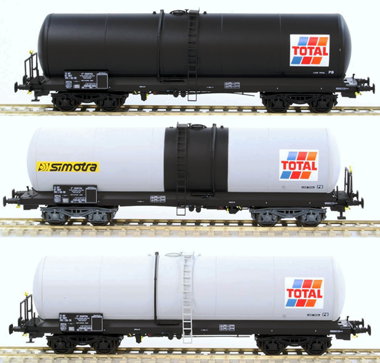 REE Modeles WB-410 - Set of 3 Era V Tank Cars Total Simotra